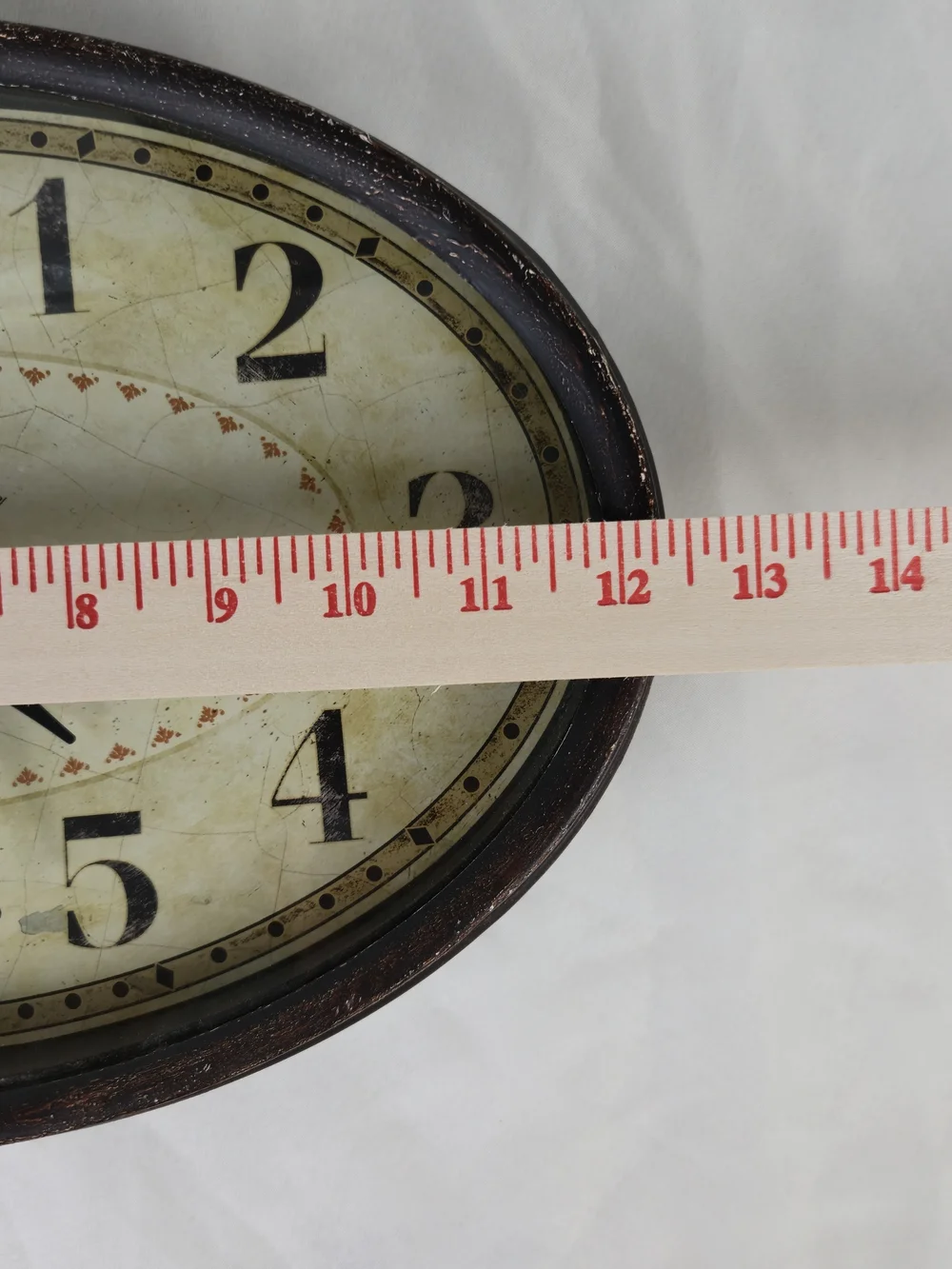Vintage Style Hotel Vieux Oval Desk/Wall Clock